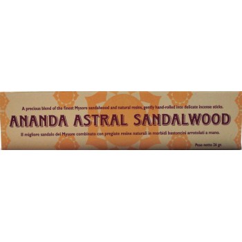 INCENSO SANDALO ANANDA ASTRALE