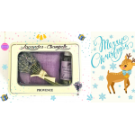 SCATOLA REGALO OLIO ESSENZIALE DI LAVANDA BIOLOGICO, CUSCINO ALLA LAVANDA E BOUQUET