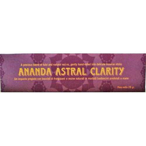 INCENSI NATURALI CLARITY ANANDA ASTRAL