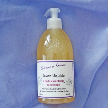 SAPONE DI MARSIGLIA LIQUIDO ALL'OLIO ESSENZIALE DI LAVANDA BIO